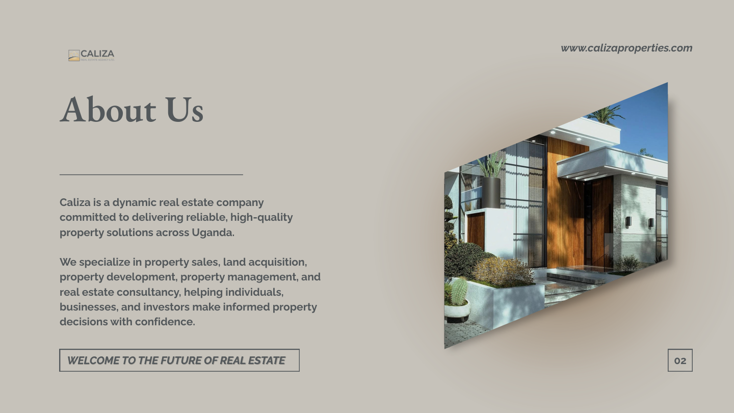 Caliza Real Estate Agency – Company profile page 2