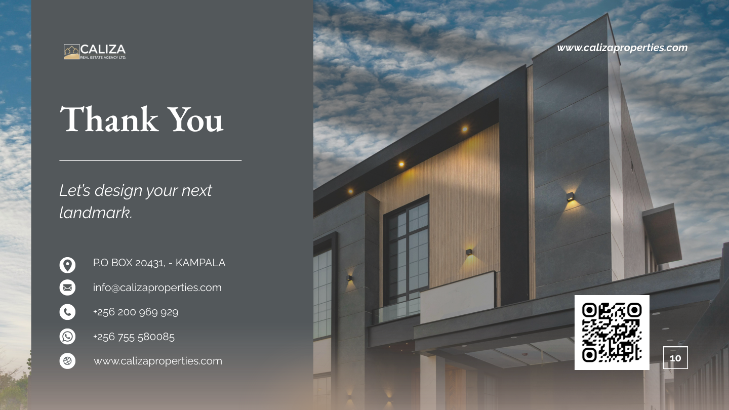 Caliza Real Estate Agency – Company profile page 10